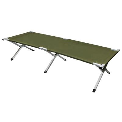 China Light Weight Customized Single Folding Portable Aluminum Military Folding Crib Camping Beds Military Portable Bed for sale