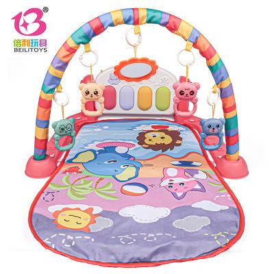 China Gym Mat for Baby Activity Musical Pedal Keyboard Piano Play Mat Baby Gym with Rattle Toys for sale