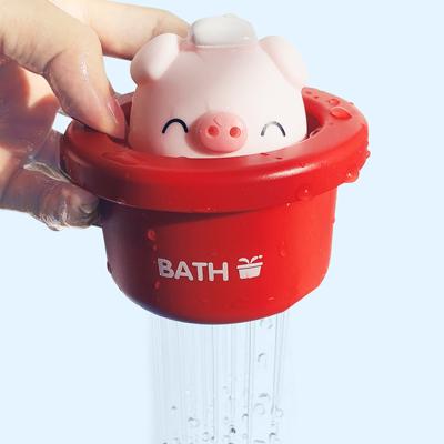 China Unique Bath Toys Children's Bathtub Water Toy Water Spray Toy Baby Piggy Floating Tub Bath Toy Plastic Baby for sale