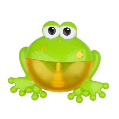 China Wholesale Hot Selling Colorful Cute Plastic 12 MIDI Frog Bubble Machine For Kids Bath Toy for sale