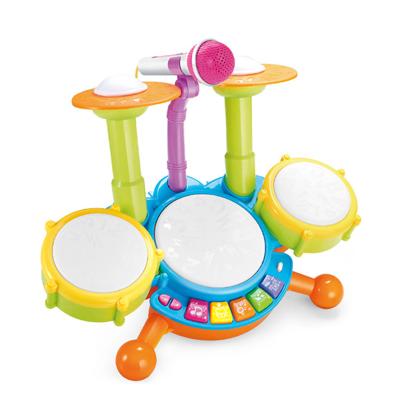 China Multifunctional Educational Toy Children's Music Drum Toy Microphone Drum Instrument Toy Combination for sale