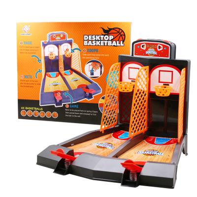 China Hot Sale PP Cotton Double Game Children's Basketball Toy Double Finger Ejection Basketball Court Shooting Parent-child Desktop Game for sale