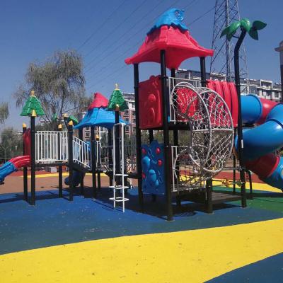 China 2021 China Eco-friendly Customized New Park Garden Steel Outdoor Fitness Equipment Playground For Kids for sale