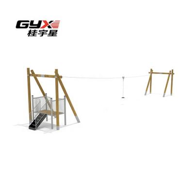 China Outdoor children playground adventure playground equipment outdoor playsetschildren play second hand playground equipment zipper line for sale