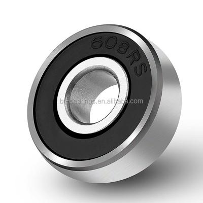 China High Speed ​​Miniature Deep Groove 608 2RS Ball Bearing 608-2RS For Laser Controller Rubber Wheels Skateboard for sale