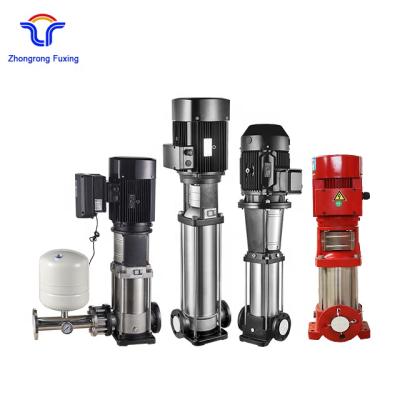 China Developing World Water Solutions Shandong Zhongrong Fuxing Stainless Steel Pump Water Pump Vertical Multistage Electric Head 200m for sale