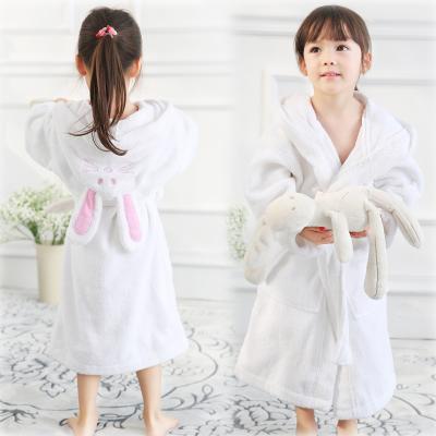 China 100% Cotton Children Boys Girls Boys Hypoallergenic Hooded Velor Bathrobes for sale