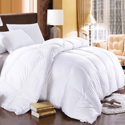 China 220gsm 100% Cotton Queen Size Thick Fluffy Winter Goose Down Duvet Insert With 100% Cotton Fabric For Star Hotel for sale