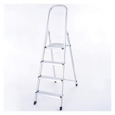 China Folding Ladders Factory Supply Safety 4 Step Ladders With Handrail Foldable Aluminum Step Ladders for sale