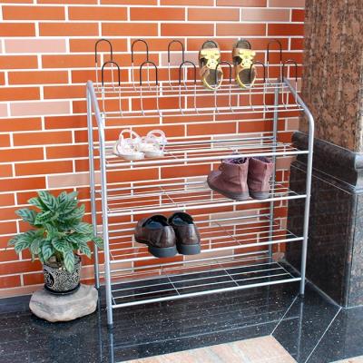 China (Other) Home Living Room Adjustable 3 Tier Metal Shoe Rack Cube for sale