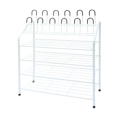 China (Other) best selling adjustable shoe rack 4 layers shoe rack saves space steel shoe rack for sale