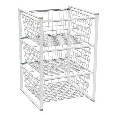 China 3-Layer Vertical Family House Stored Simple Style Bracket Iron Rack for sale