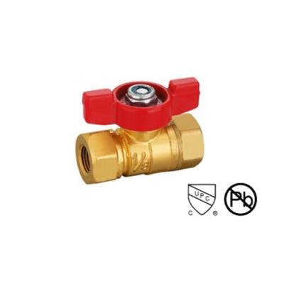 China 1/8-1/4 Mini Ball Valve With ANSI B1.20.1 600 Wog Brass Ball Valve for sale