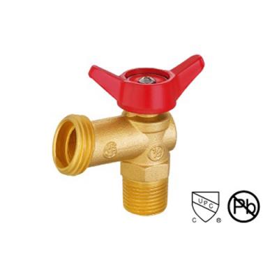 China Heavy Duty Hose Bibb Valves Male Threaded Brass Ball Valve With Aluminum Alloy Handle for sale