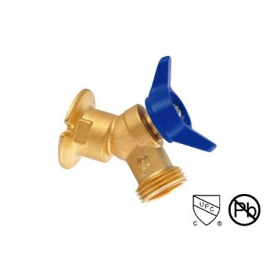 China Aluminum Alloy Handle Brass Compression Hose Bibb Male Threaded Brass Valve for sale