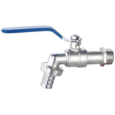 China Bibcock Ball Valve With Brass / Zinc Body & PVC Filter Rubber Gasket Bibcock For Water for sale