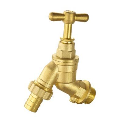 China Hexagonal Cap Water Media Brass Ball Bibcock PN16 ANSI Standard for sale