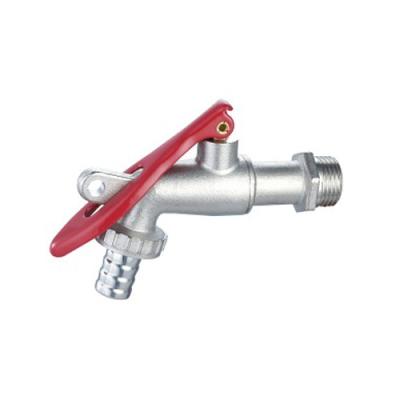 China factory Threaded Lockable Bibcock Brass Ball Valve And Plastic Handle Ball Valve for sale