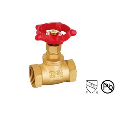 China Female And Male Threaded Straight Through Type Drain Valve Brass Stop Valve Renewable Seat And Disc for sale