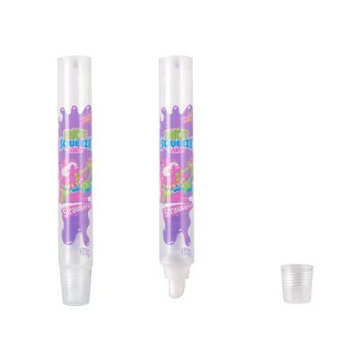 China Customized cosmetic printing cute lip gloss squeeze tube packaging for lip for sale