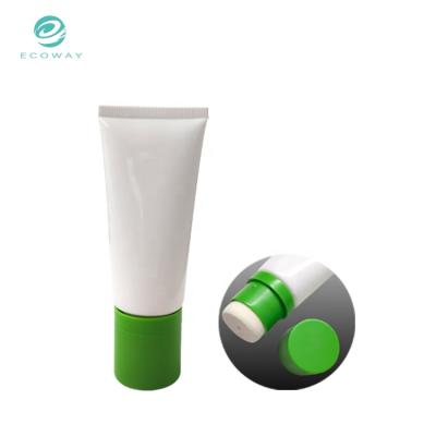 China Custom Cosmetic Sponge Applicator Soft Packaging Sponge Base Plastic Tube for sale