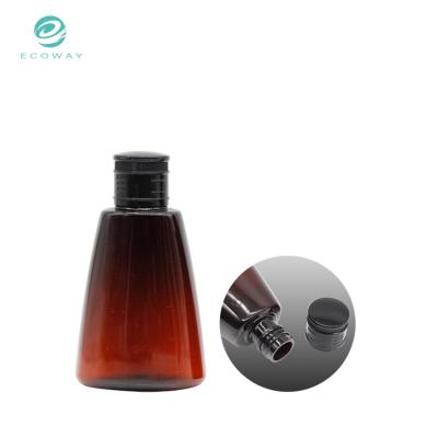 China Eco-friendly Design Special Amber Pet Hotel Hair Shampoo Plastic Bottle for sale