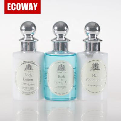 China Large Hotel Household Products 150ml Clear Shampoo Bottle Clear Spa Toiletry Shower Gel Bottle for sale