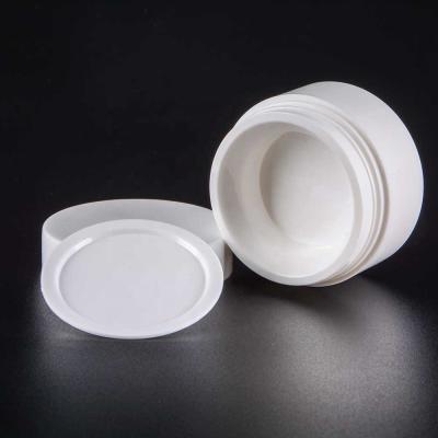 China Wholesale Empty Clear Personal Skin Care Packaging Face Cream Jar With Lid Packaging Frosted Plastic Cosmetic Cream Jars for sale