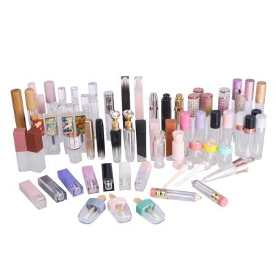 China Eco-friendly Wholesale Transparent Empty Plastic Lip Gloss Tube Packaging for sale