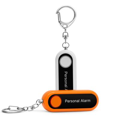 China Modern Personal Security 125dB Alarm Key Chain with LED Flashlights Woman Security Alarm Outdoor Sports SOS Rescue Alert for sale