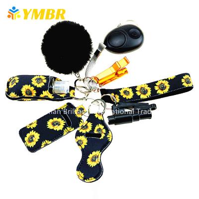 China DIY Self Defense Waterproof Hot Selling Security For Women Security Key Chain Set for sale