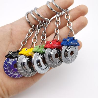 China High Quality New Arrival Wholesale Mini Small Gift Car Brake Disc Pendant Accessories Keychains for sale