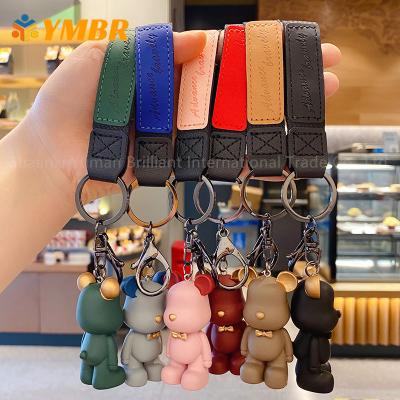 China Fashional Souvenir Gifts 2022 PVC 3d For Bags In Cartoons Care Cute Bear Keychains for sale