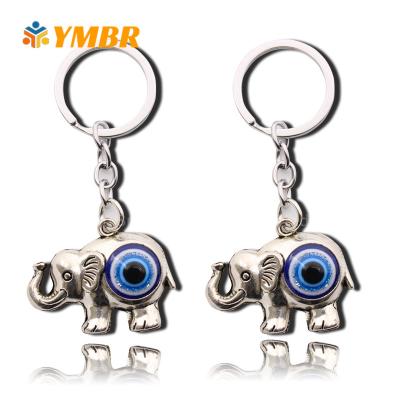 China Cheap Small Heart Shaped Cheap Red Rhinestone Glass Macrame Elephant Evil Eye Owl Keychain Key for sale