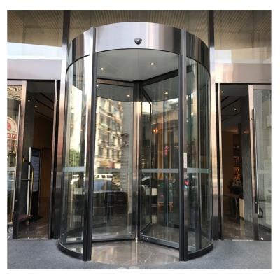 China Safety 3 Wing Auto Glass Revolving Doors For Commercial Building for sale