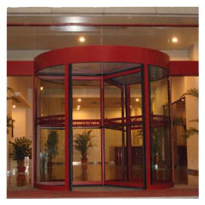 China Emergency Pass Through 3 Wing Automatic Revolving Door With Folding Function for sale