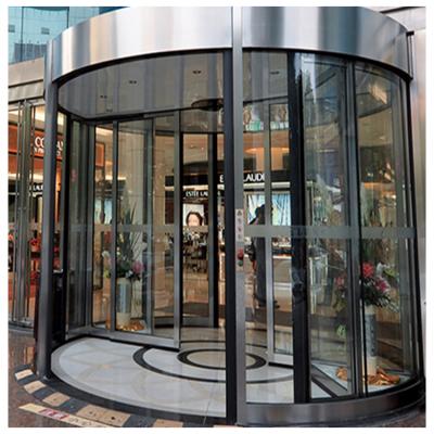 China Factory price entry automatic luxury door 2 wing automatic revolving door with CE certificate for sale