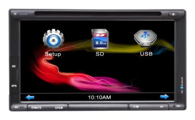 China 6.95 Inch Double Din Dvd Players for sale