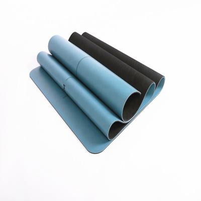 China High Quality LOGO Print Fitness Anti Slip Custom Natural Rubber Yoga Mat for sale