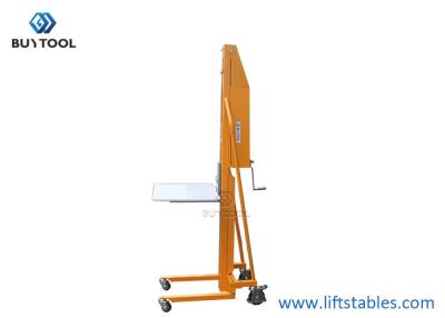 China 220 Lb 100kg Shelf Hydraulic Stacker Manual Platform M200 Work Positioner Lift Truck for sale