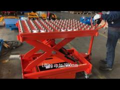 Mobile Lift Tables With Integrated Pop Up Ball Transfer