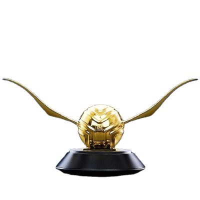 China Wing Car Decoration Snitch Car Decoration Golden Perfume Solar Power Solar Power Fragrance for sale