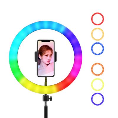 China Newest RGB Fill Light MJ26 Colorful Live Beauty Ring Light ABS+PC 2022 10 Inch Fill Ring Light for sale