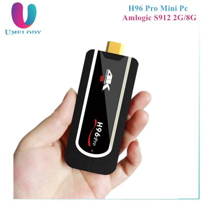 China New Amlogic S912 Octa Small Android 7.1 Pro Mini PC H96 Dongle TV Small Media Player Core 2G 8G H.265 Codi 4K Smart PC H96 Mini Pro Mini PC for sale