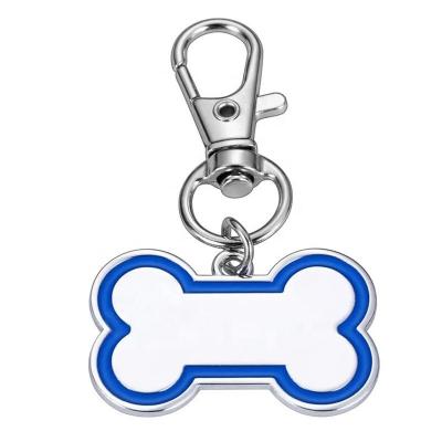 China Europe Personalized Pet Tags Bone Shaped Dog Tag Anti-lost Zinc Alloy Custom Pet Collar Dog ID Tag for sale