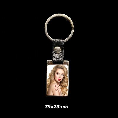 China Europe Personalized Customized Blank Sublimation Zinc Keychains For Promotion for sale