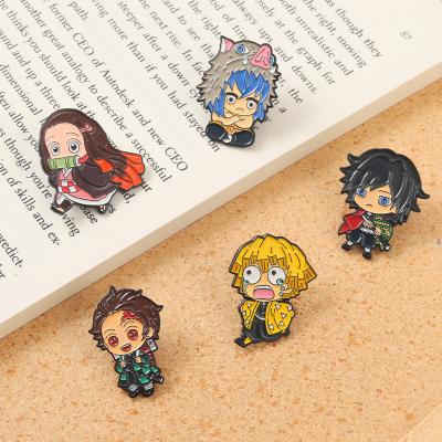 China Europe Hot Anime Pins Custom Lapel Pin Soft Enamel and Hard Enamel Pin Badge for sale