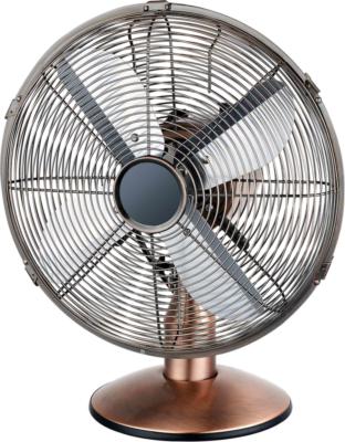 China 35W Copper 9 Inch Vintage Electric Fan , 50Hz 2 Speed Retro Desk Fan for sale