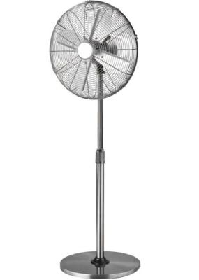 China 16 inch Oscillating Retro Floor Standing Fan 3 Speed Adjustable Height Indoor for sale