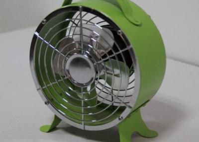 China 8'' Retro Electric Fan / Mini Desk Fan 2 Speed 20w 4 Iron Blades for sale